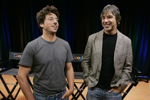 Sergey Brin (izq.) y Larry Page, fundadores de Google